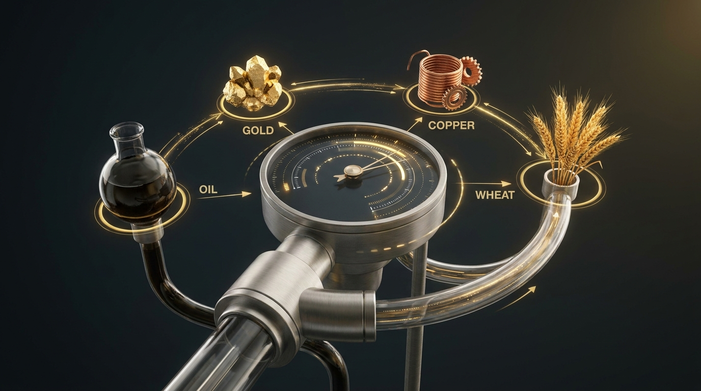 Commodities as macro signals with oil gold copper forming barometer