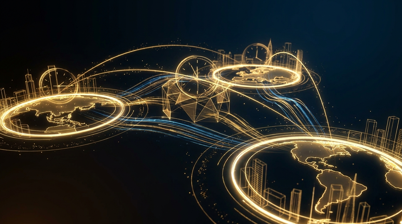 Forex market structure with currency pair flows across global time zones