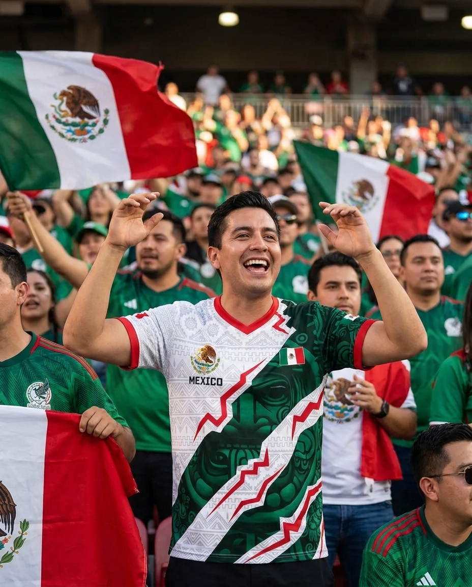 Fan in Mexico jersey