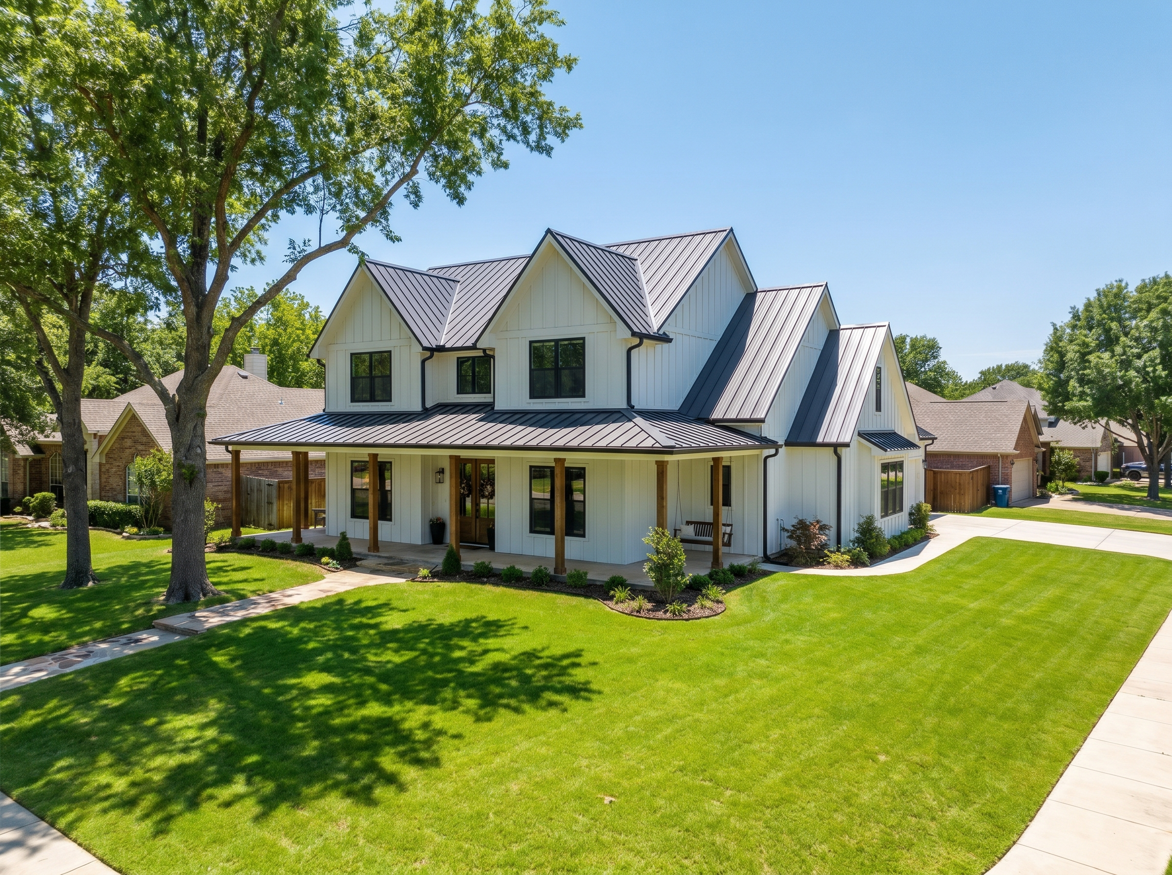 Modern farmhouse exterior