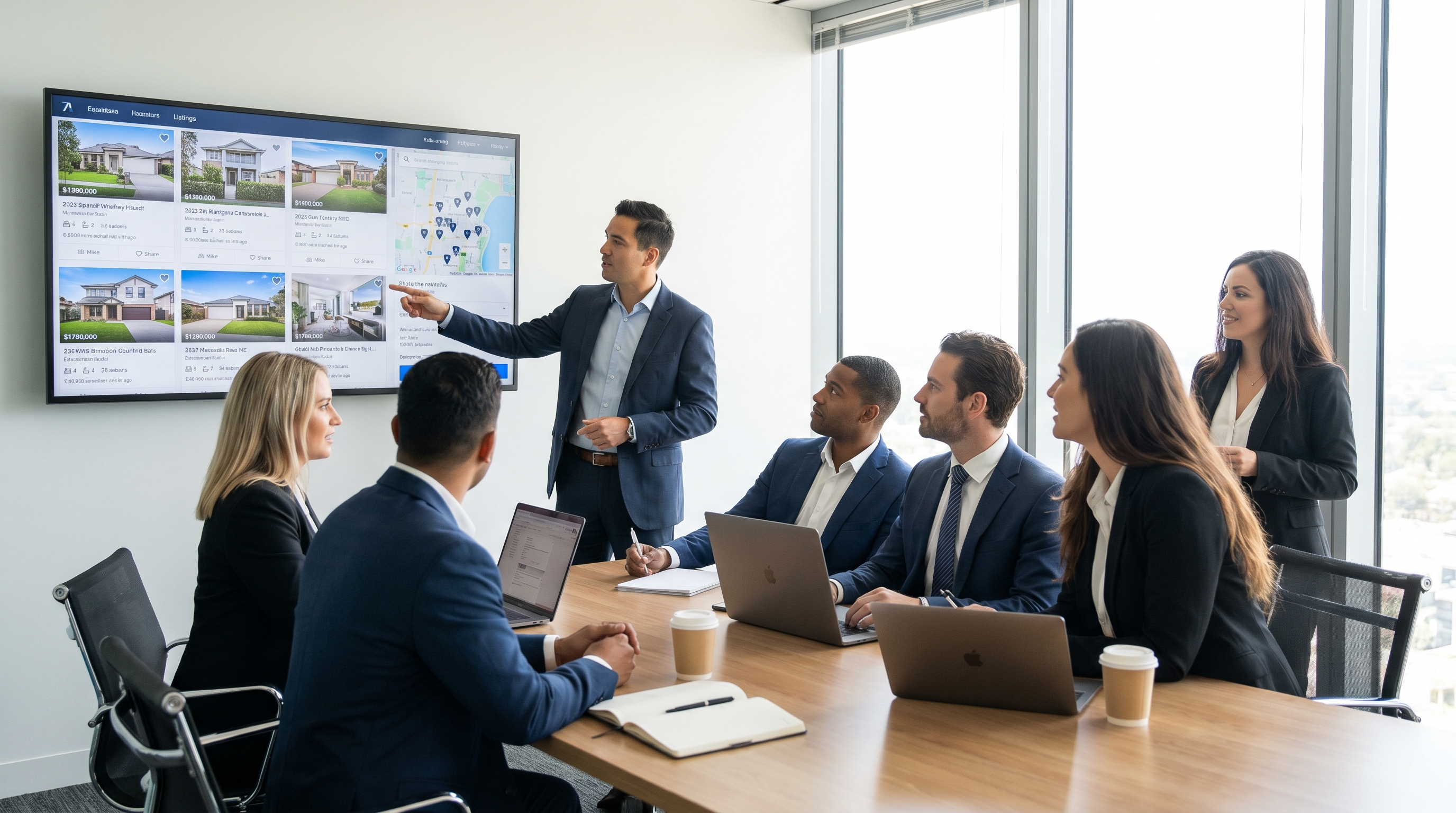 Real estate team meeting