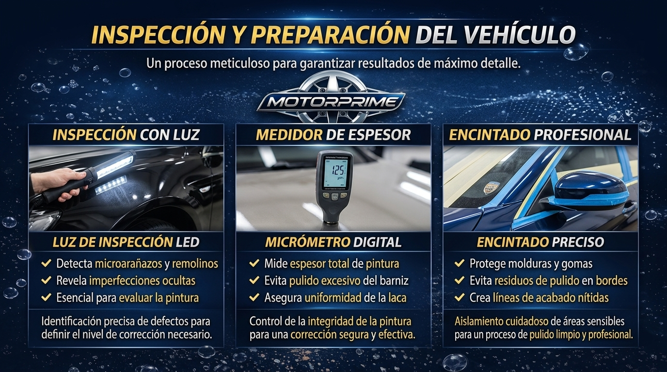 Infografía INSPECCIÓN Y PREPARACIÓN DEL VEHÍCULO MotorPrimeCare