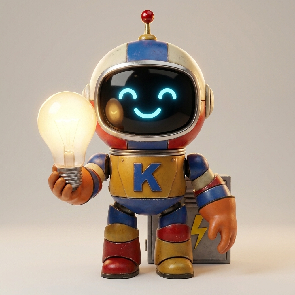 Kivik mascot as an electrician