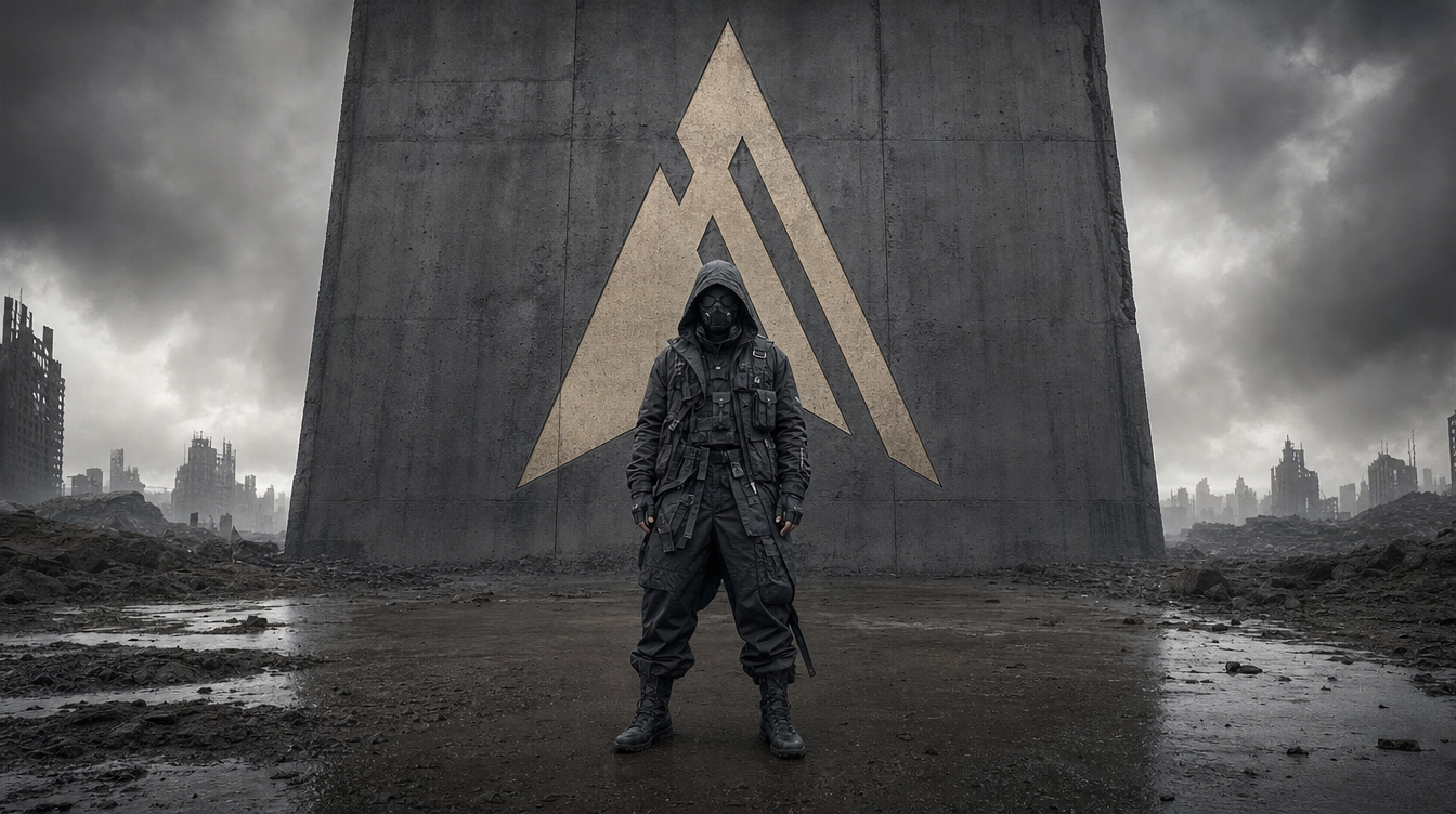 Blade Runner-inspired techwear silhouette - ATLAS 1