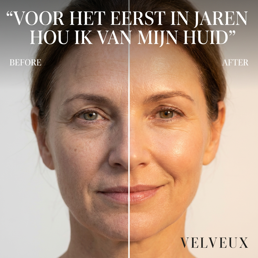 Voor en na de Velveux Skin Tint Balm