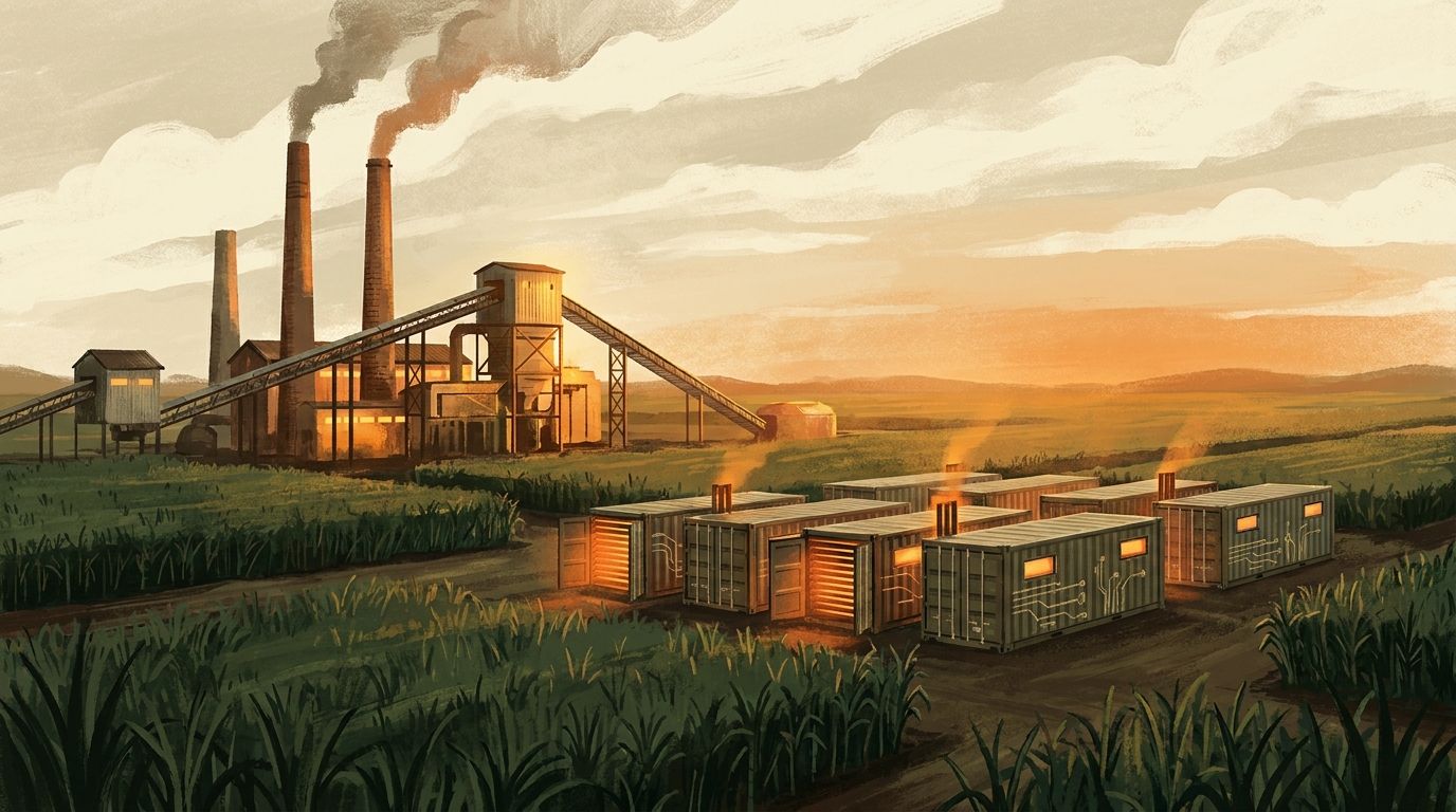 A São Paulo cane mill powering bitcoin miners