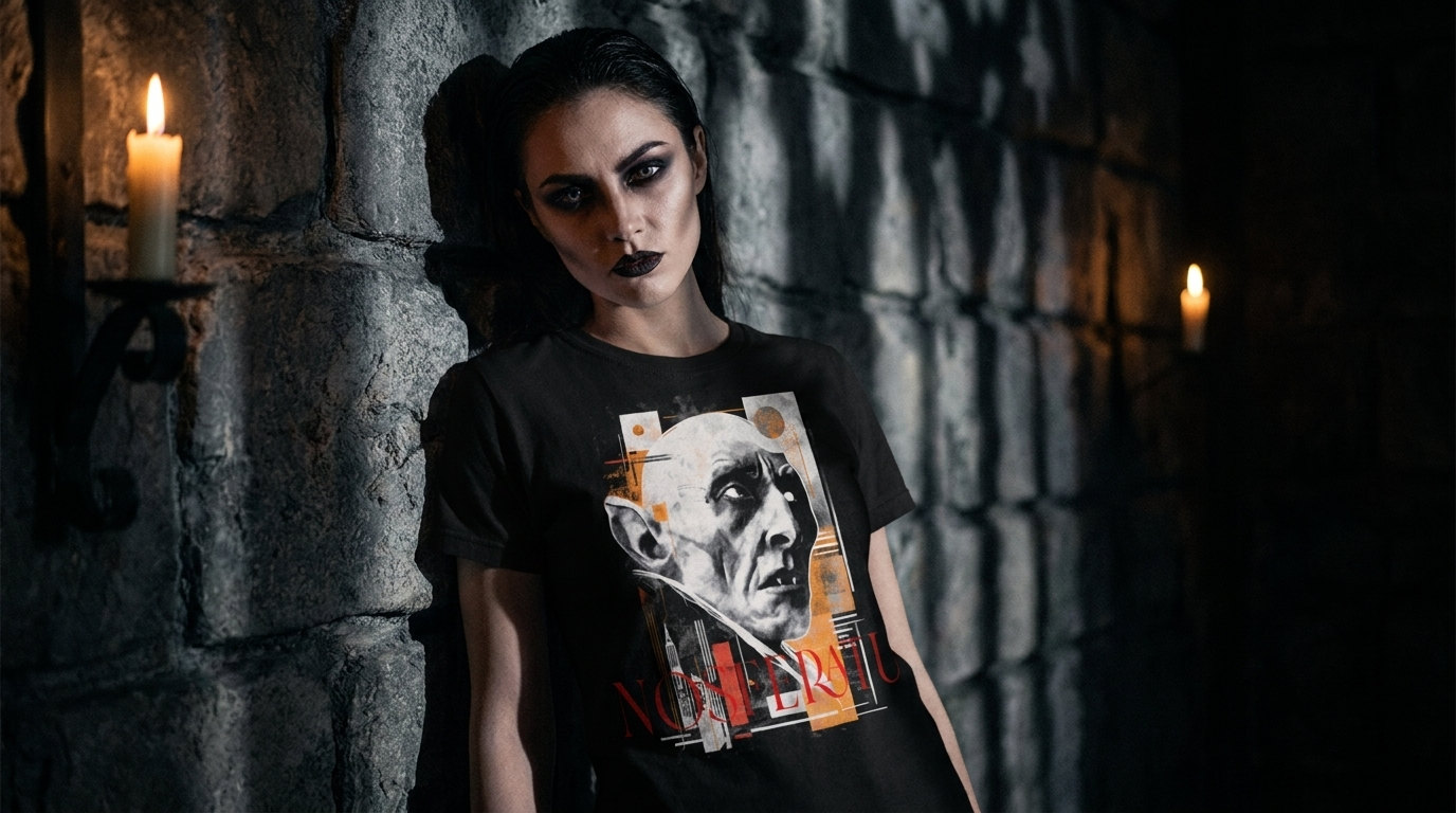 Camiseta Nosferatu — Cinema Expressionista e Horror Antigo | Exílio Röck