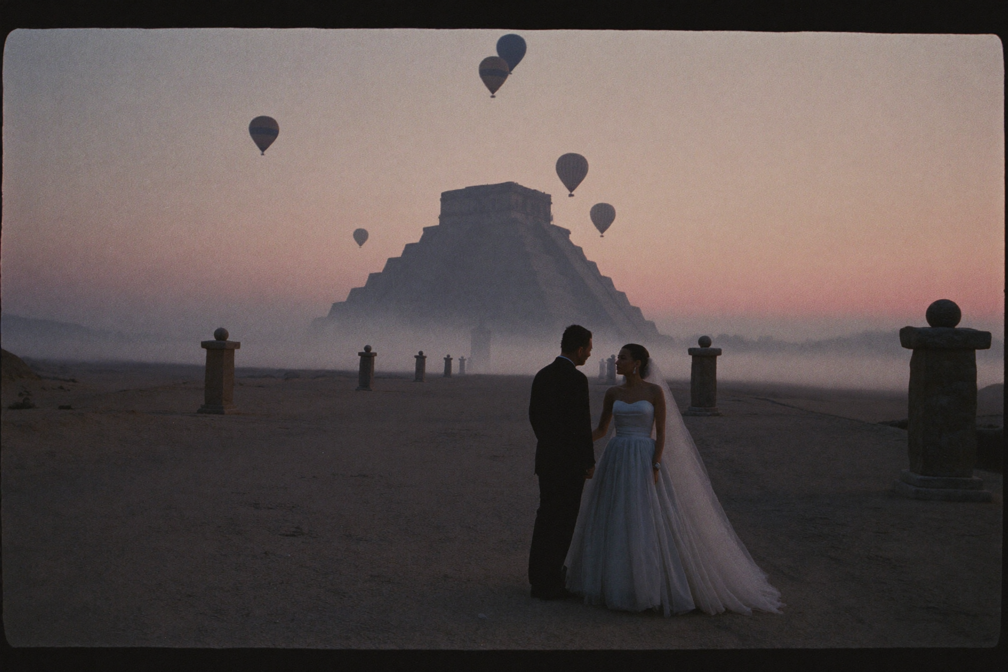 A Sunrise Balloon over Teotihuacán