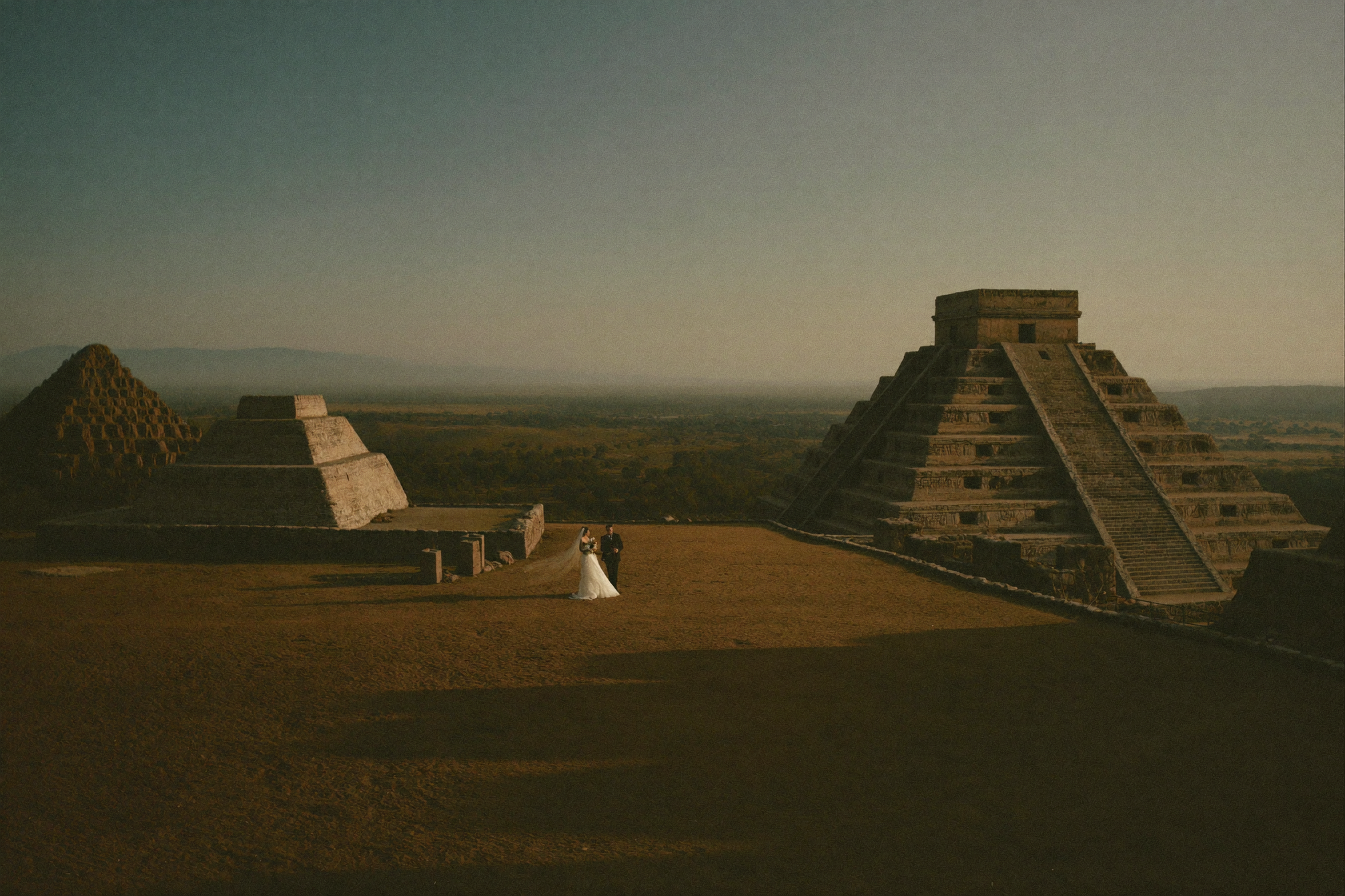 Monte Albán at Golden Hour