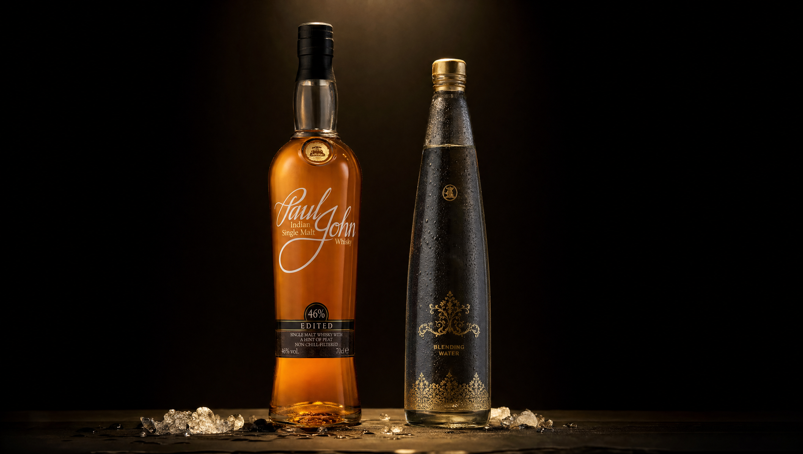 Paul John × Plezure luxury blended water