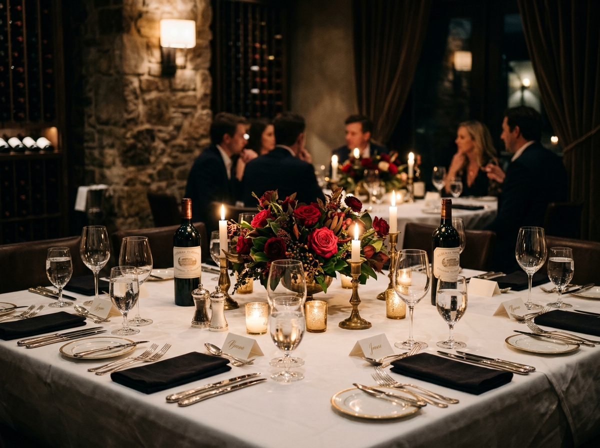 Private dining setting