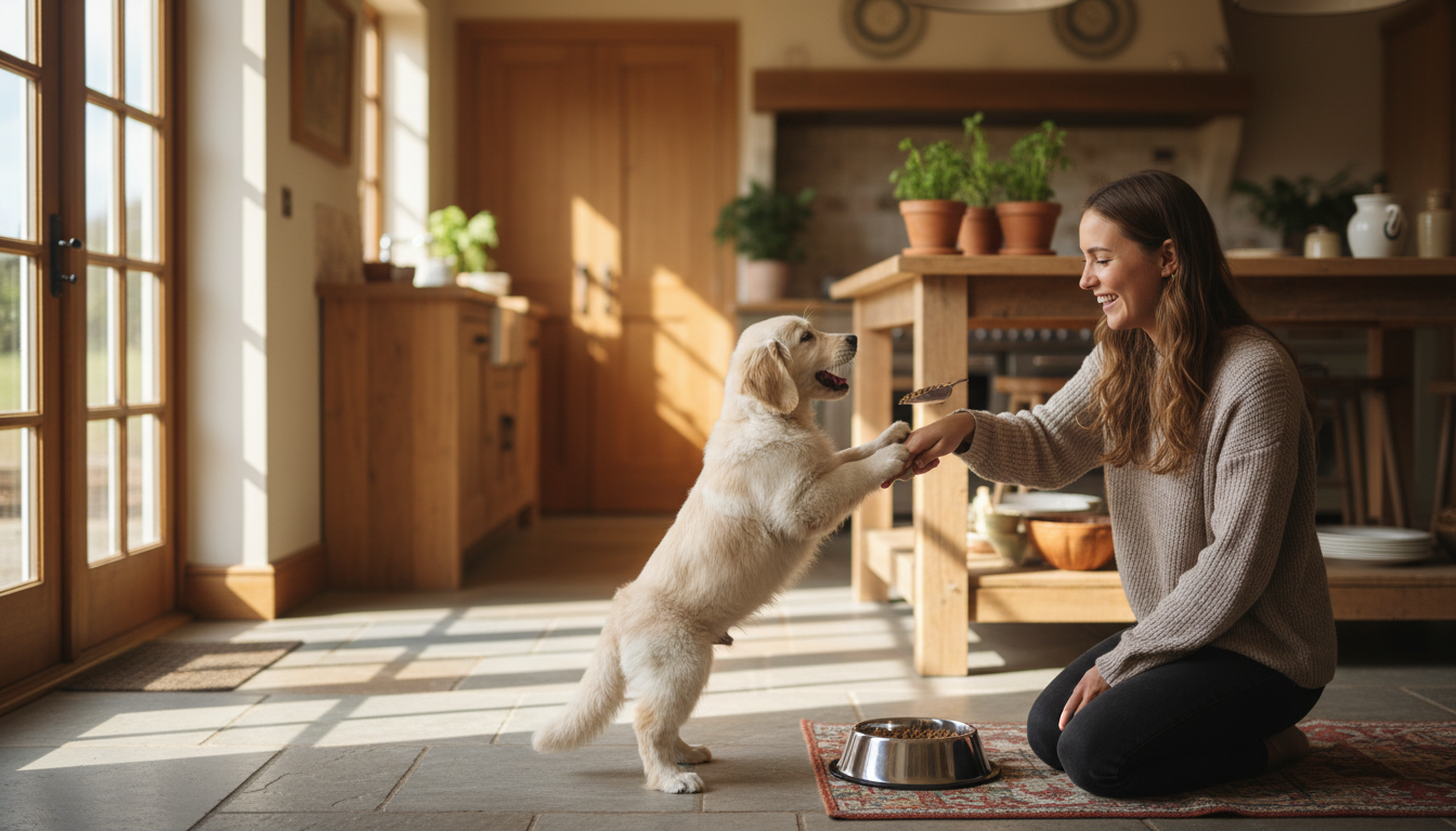 puppy demand barking kitchen — The Toe Beans Co dog training Sydney