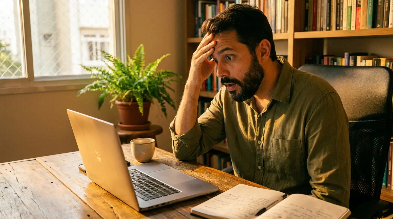 Profissional de marketing no momento de entender como conectar o anúncio à VSL com uma presell page