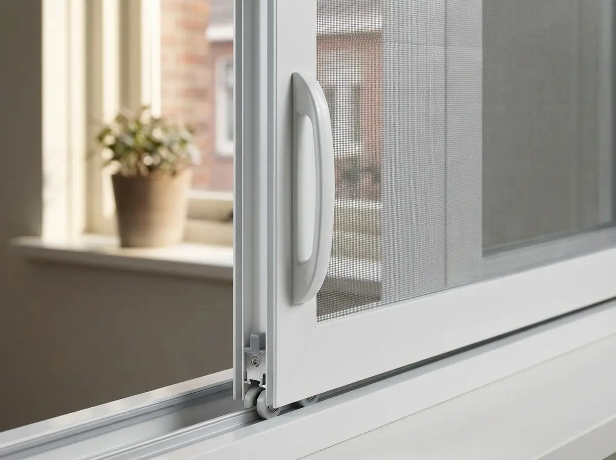 Detail aluminium frame hordeur