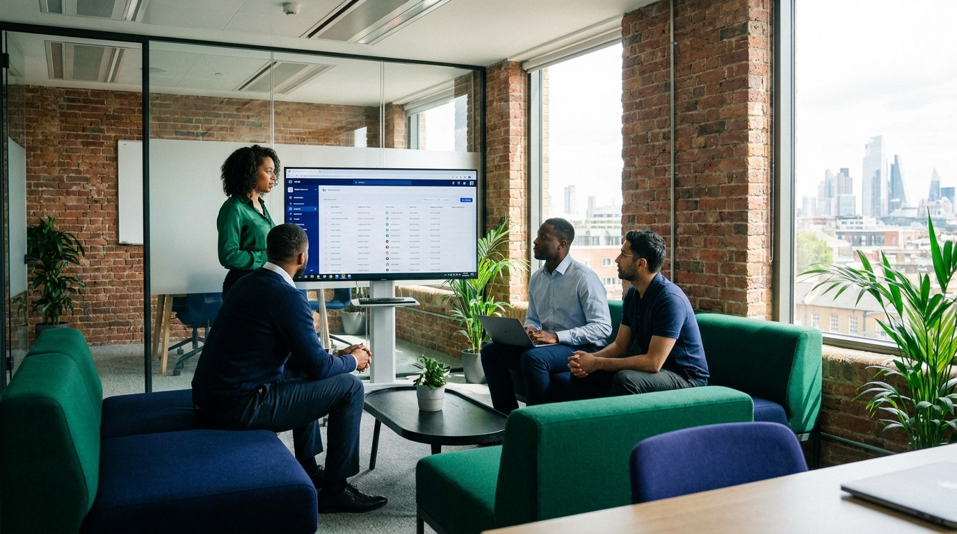UK team using a custom CRM