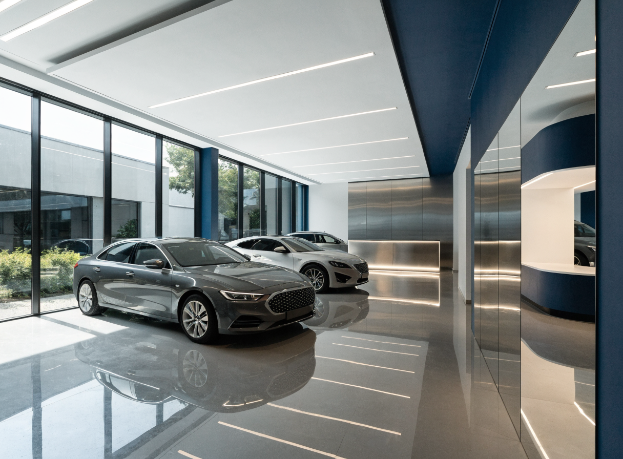 De showroom van Amalia Automotive in Heerhugowaard
