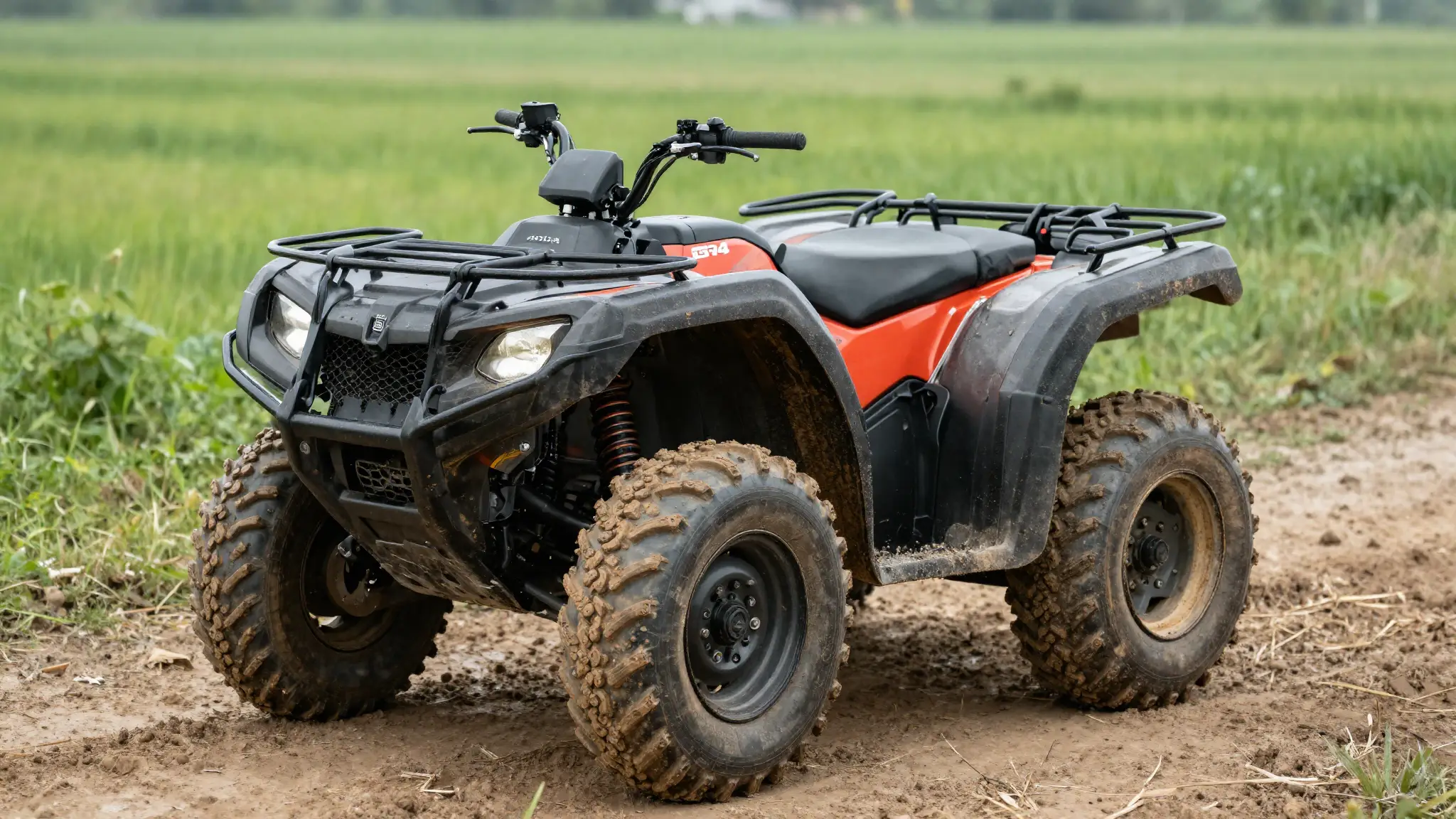 Honda Rancher 420 ATV on trail