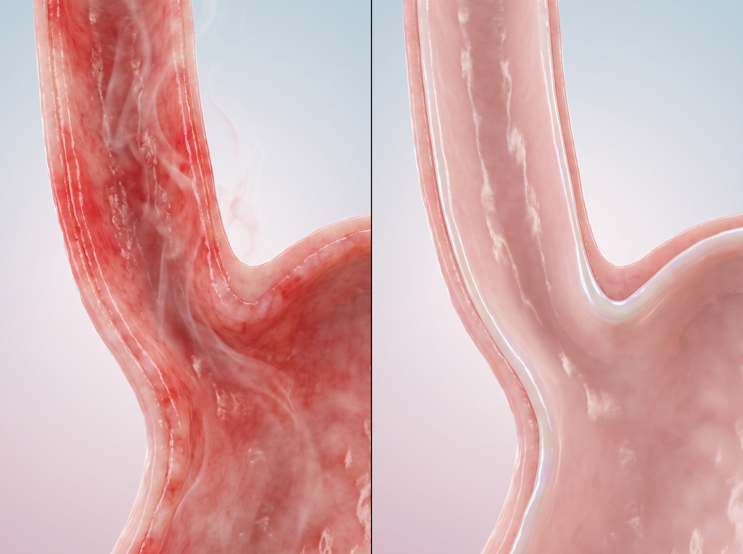 Illustration: wie "aliments anti reflux" im Körper entsteht