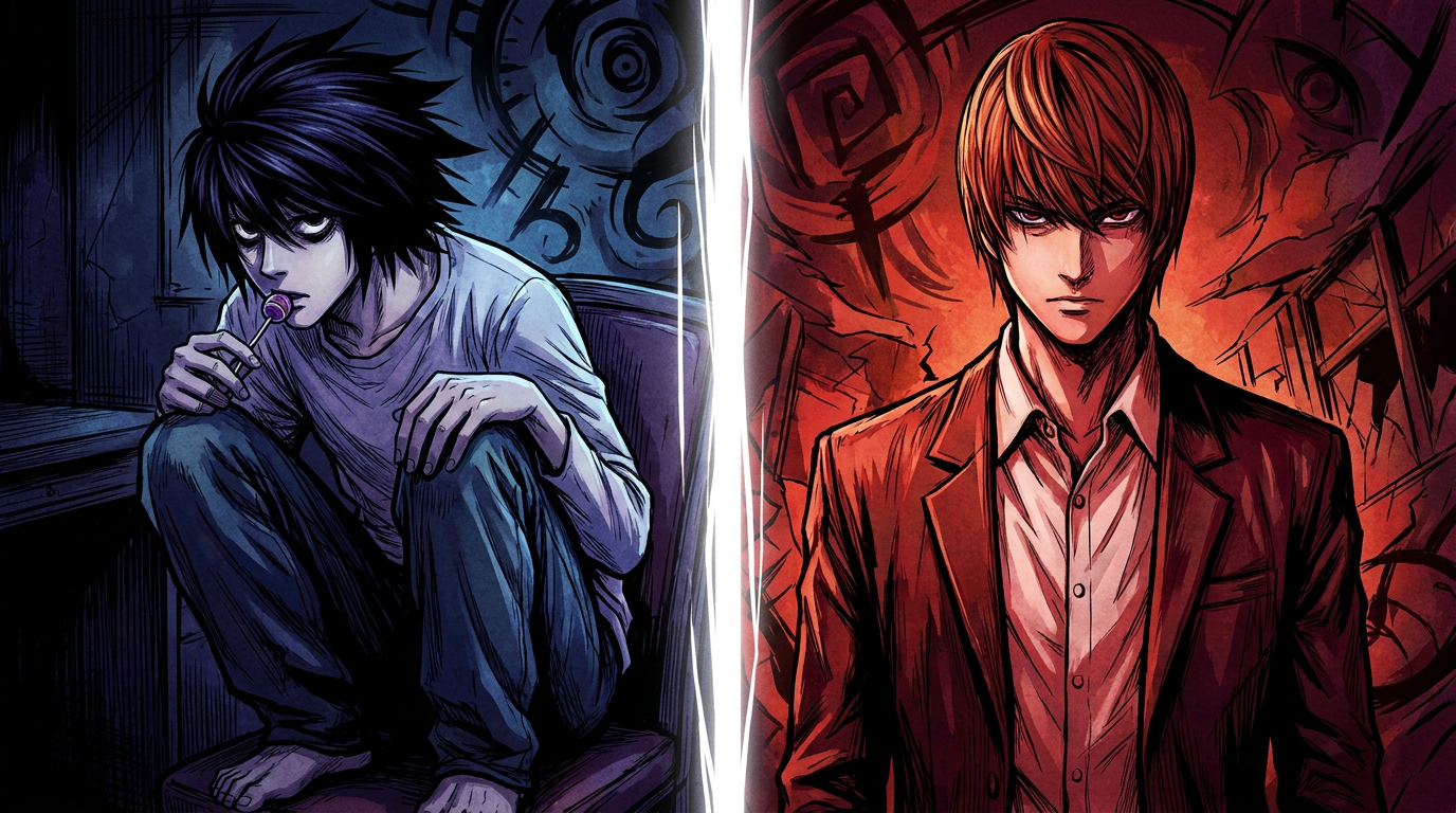 L vs Light Death Note duel psychologique