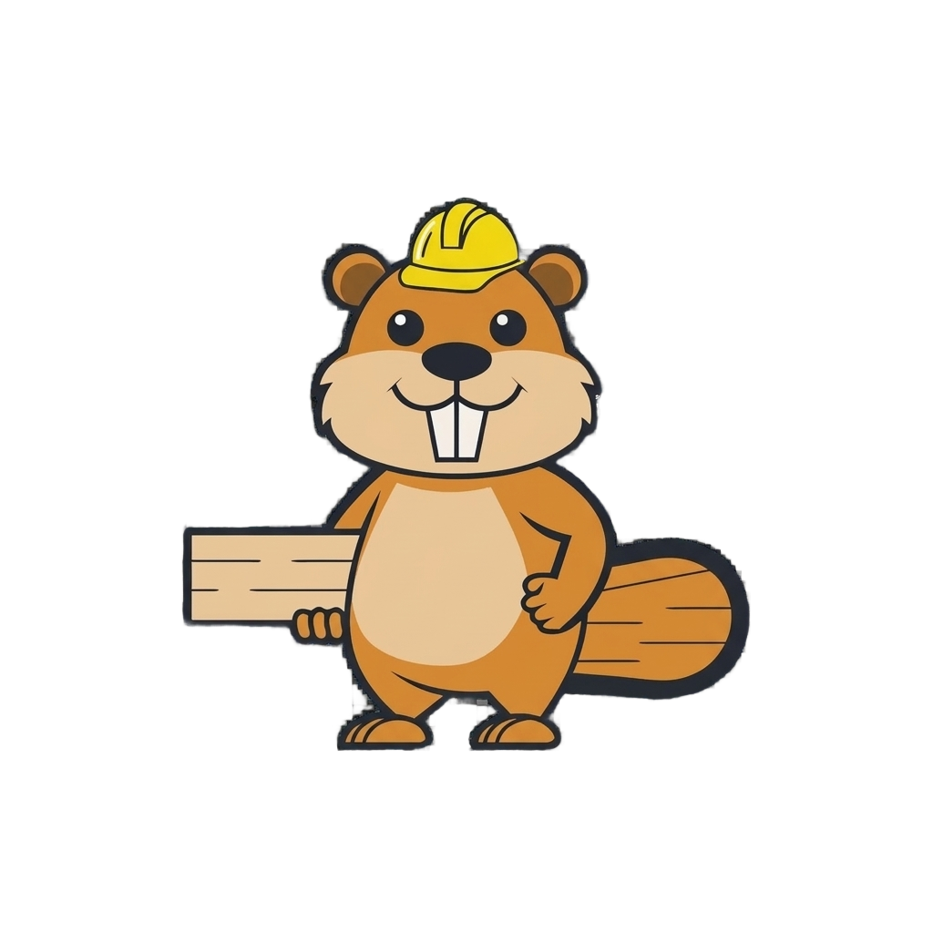 Pires Flooring beaver mascot