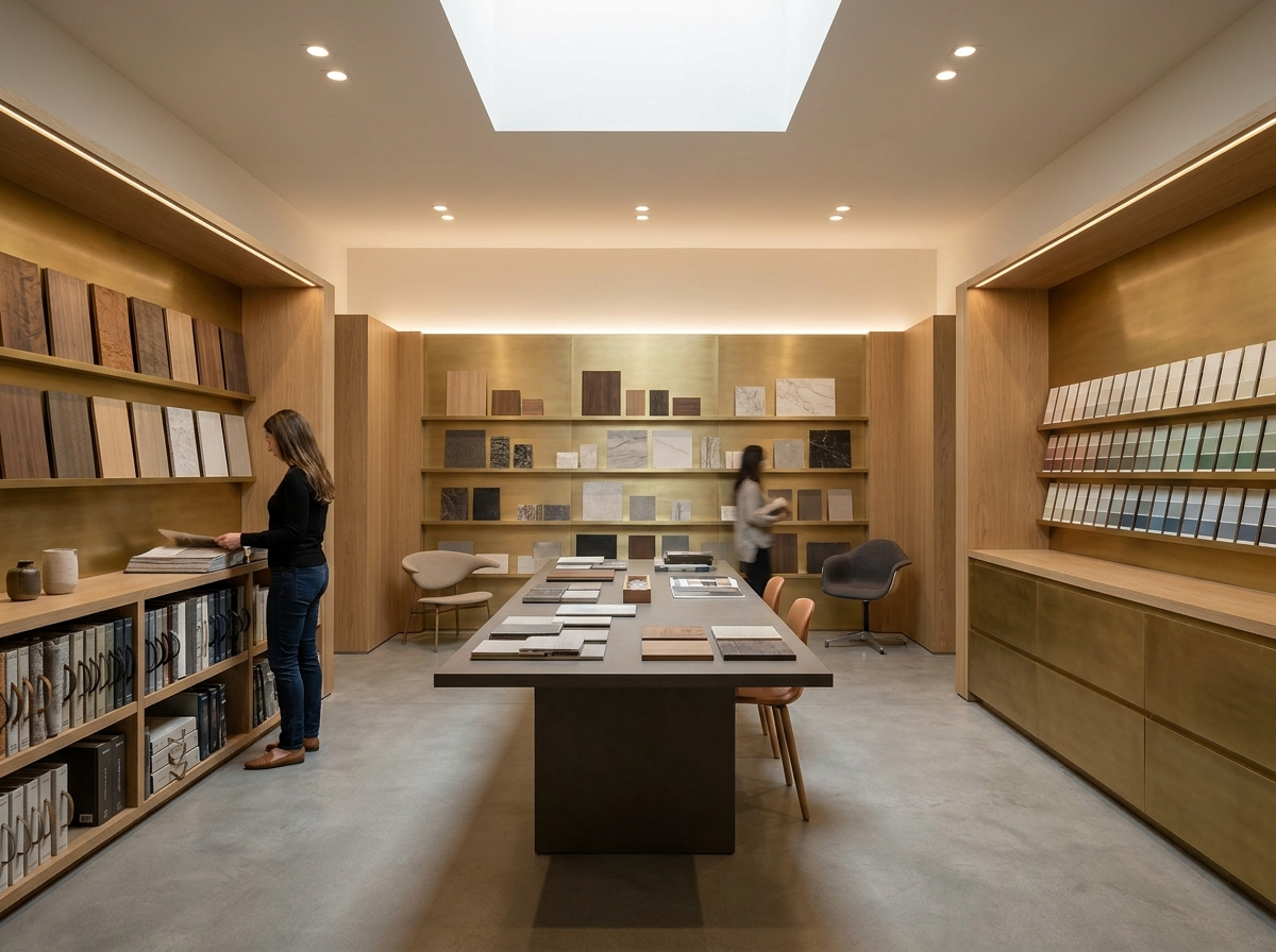 Materioteca: libreria di materiali e finiture