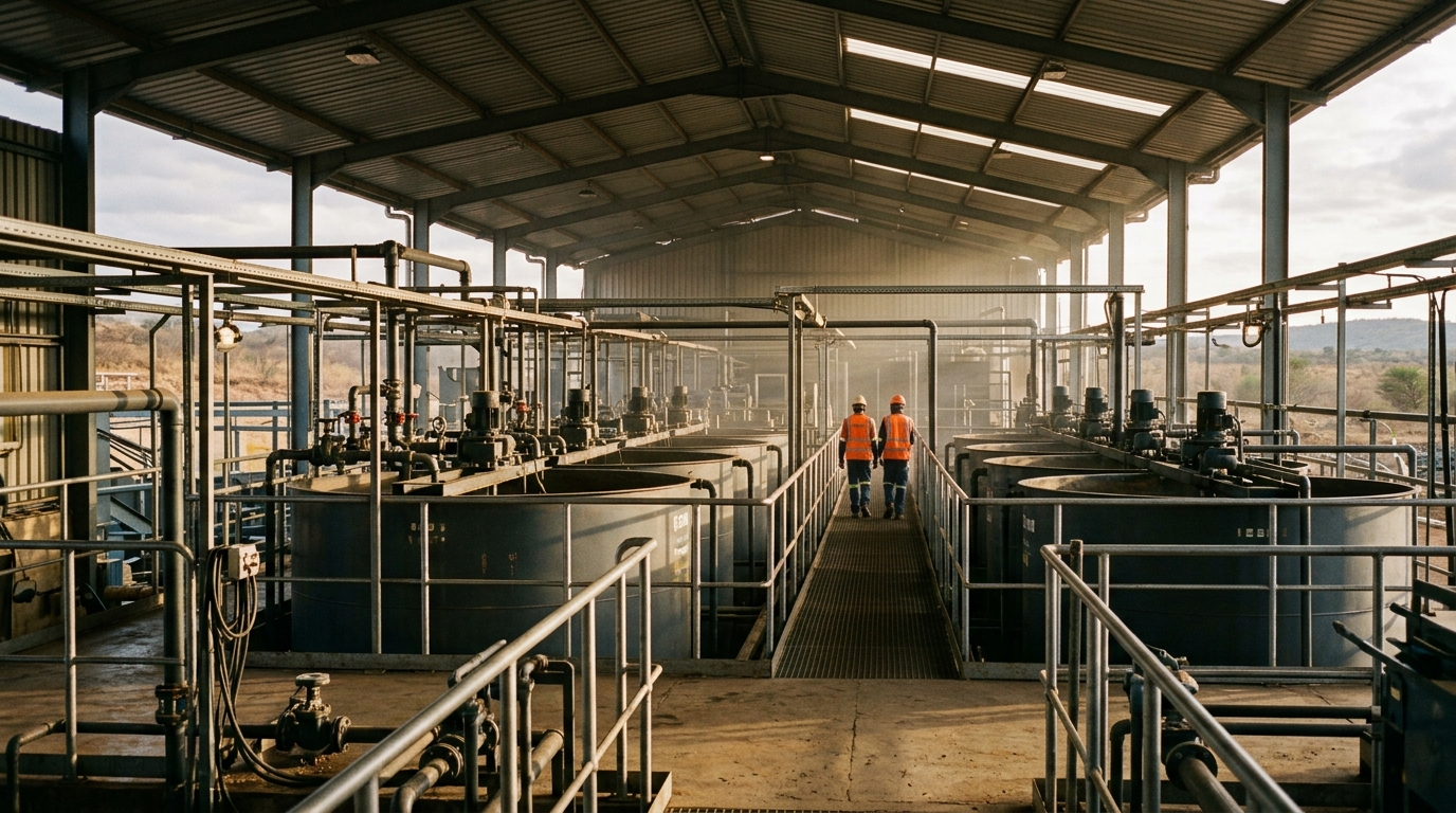 Inside the CIL processing plant