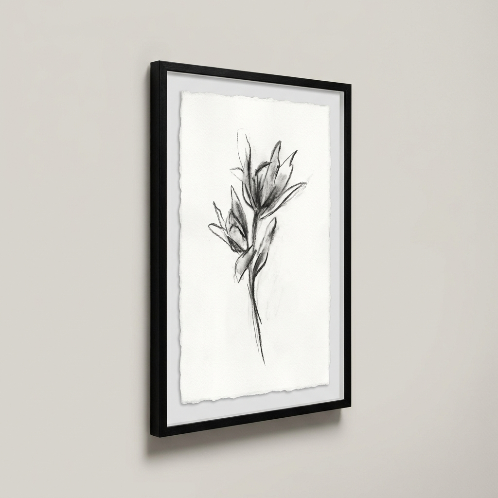 Póster de papel mate calidad museo con marco de madera