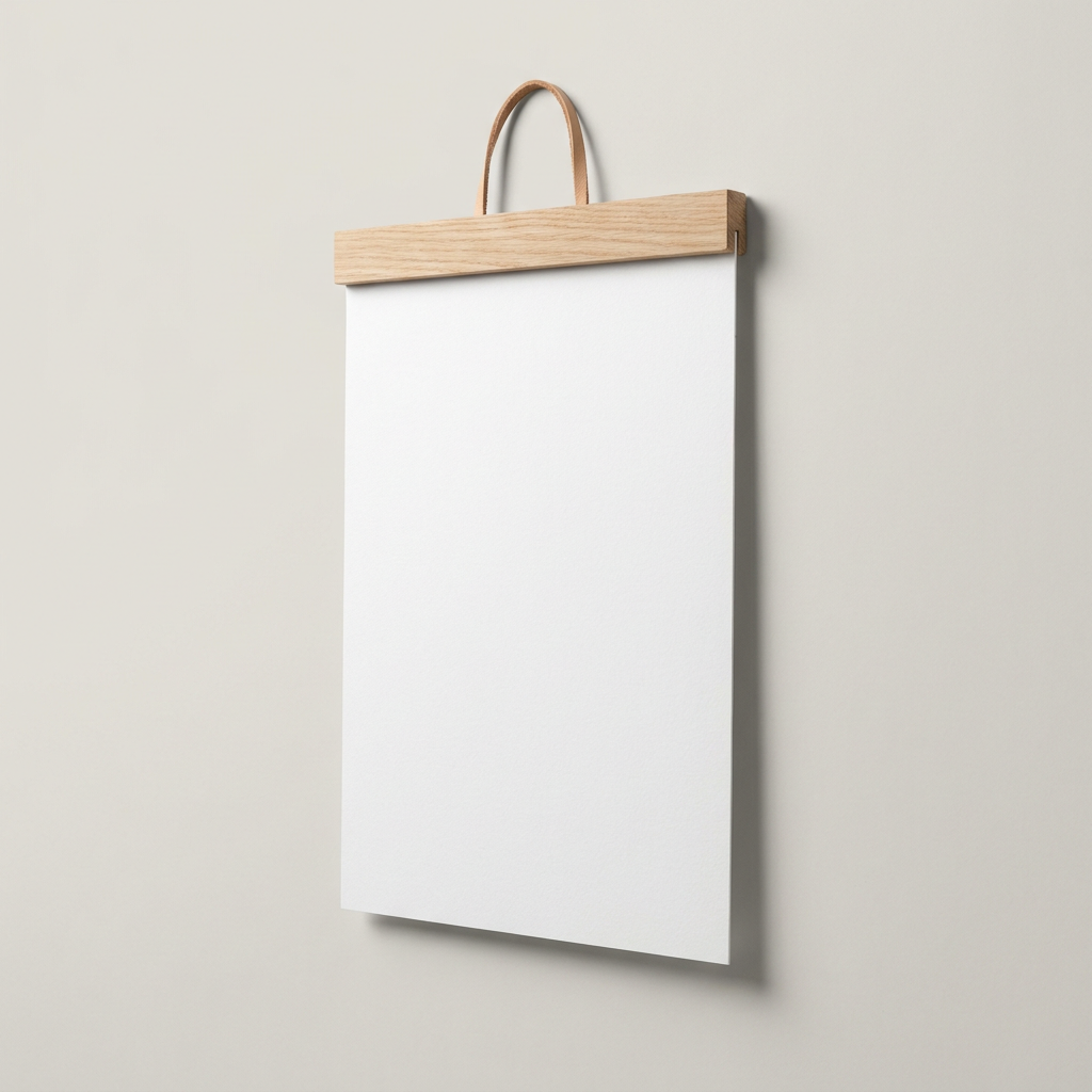 Póster de papel mate prémium con colgador