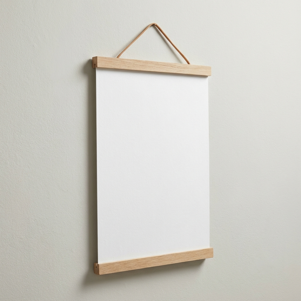 Póster de papel mate clásico con colgador