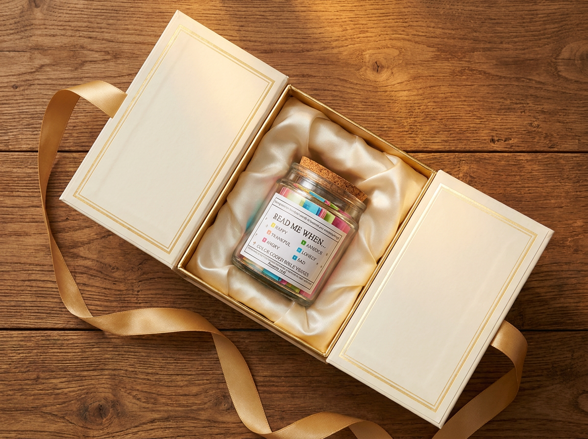 Premium Christian gift box with Bible Verses Jar