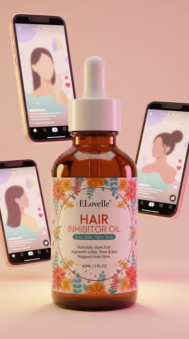 ELovelle Hair Inhibitor Oil — the TikTok-viral hair-removal alternative