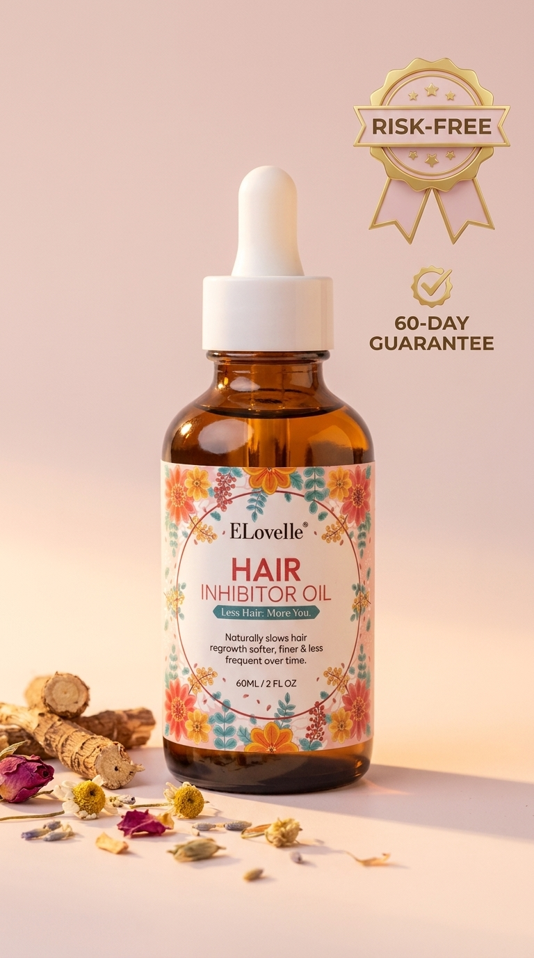 ELovelle Hair Inhibitor Oil — start the 90-day protocol risk-free