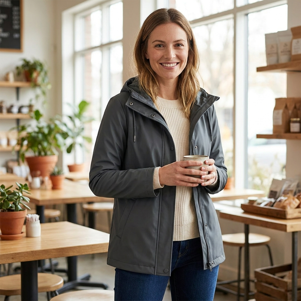 Women's Short Rain Jacket - Atmosphere
