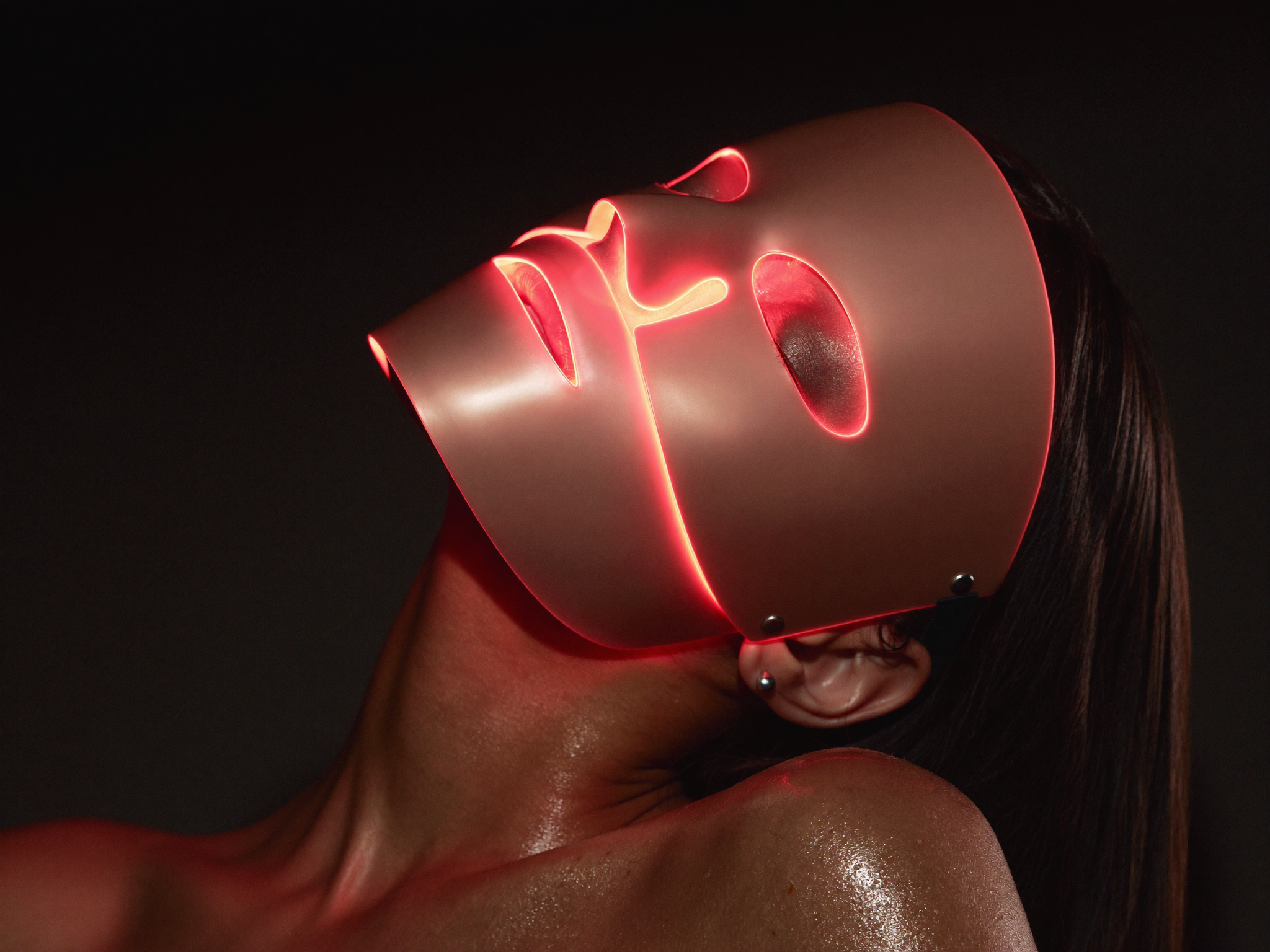 Masque LED L Beauty rose gold