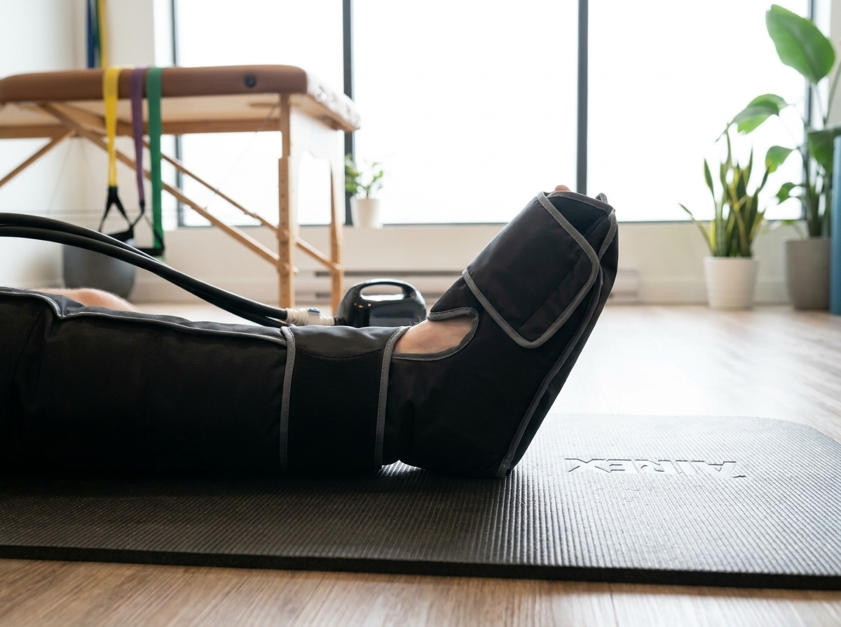 Aerify Cryoboots System für Kälte und Kompression in einem Recovery- und Physiotherapie-Studio