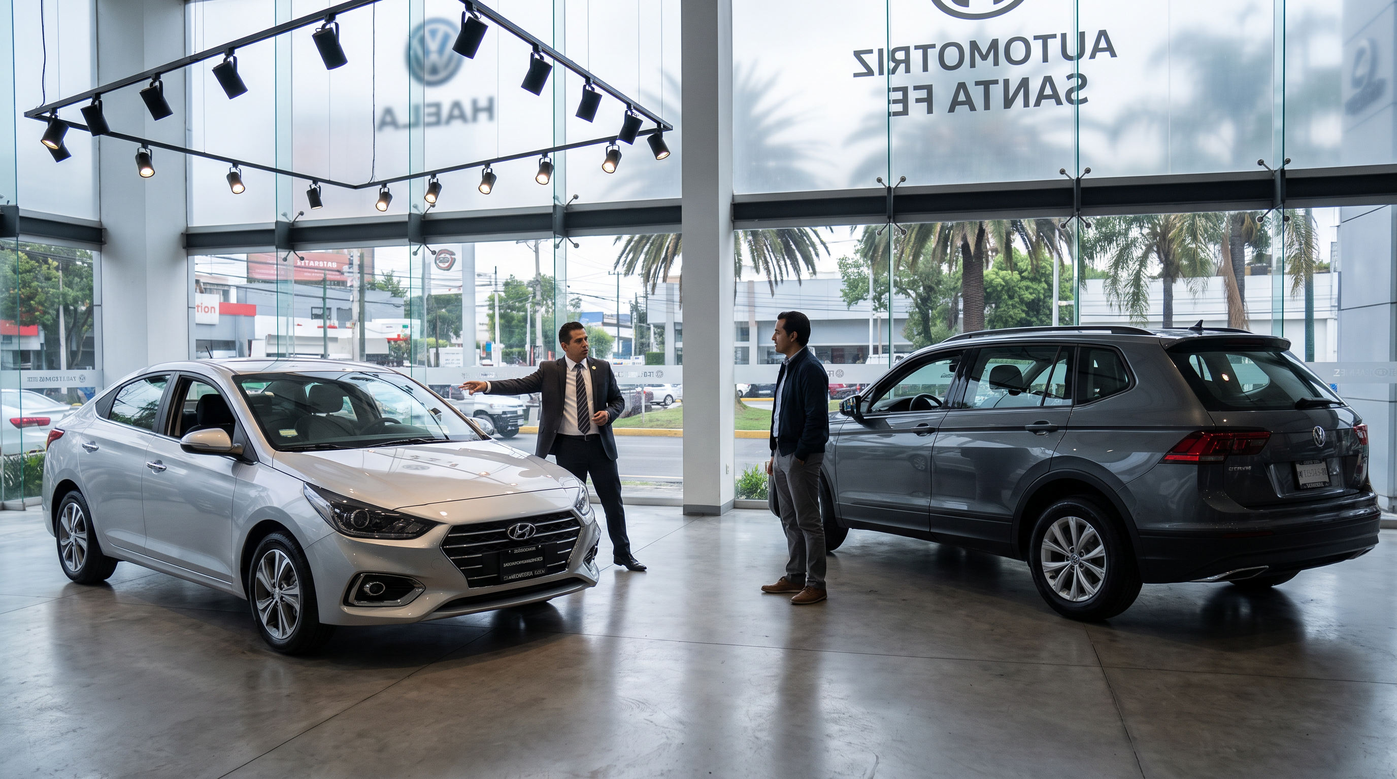 Fila de autos seminuevos en una agencia mexicana, mientras los seminuevos pierden terreno frente a los autos nuevos