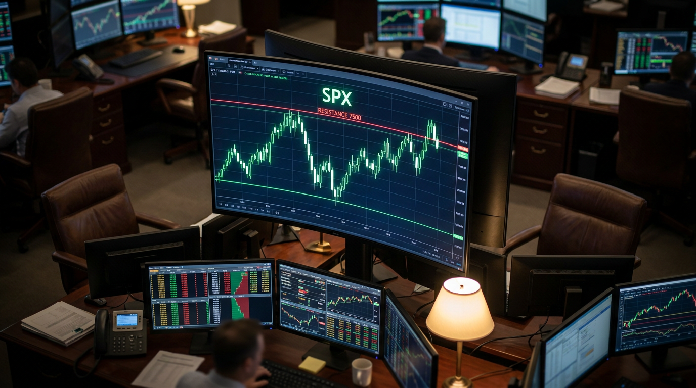 SPX 7500 resistance key levels May 14 2026 premarket stock market technical analysis trading setup