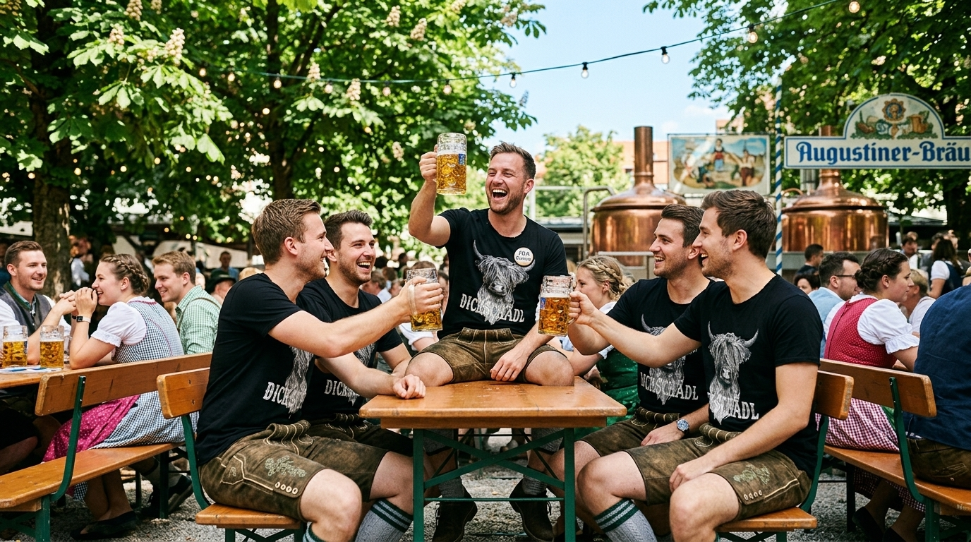 JGA Bayern Outfit 2026 – Junggesellenabschied in bayerischer Hangowear Trachtenmode