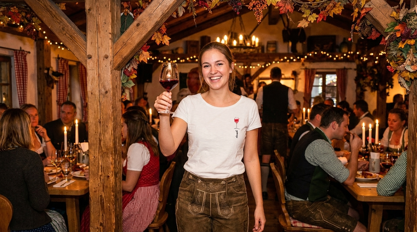 Martinifest Outfit 2026 – Moderne Hangowear Trachtenmode WEINZIGARTIG zum Martinstag