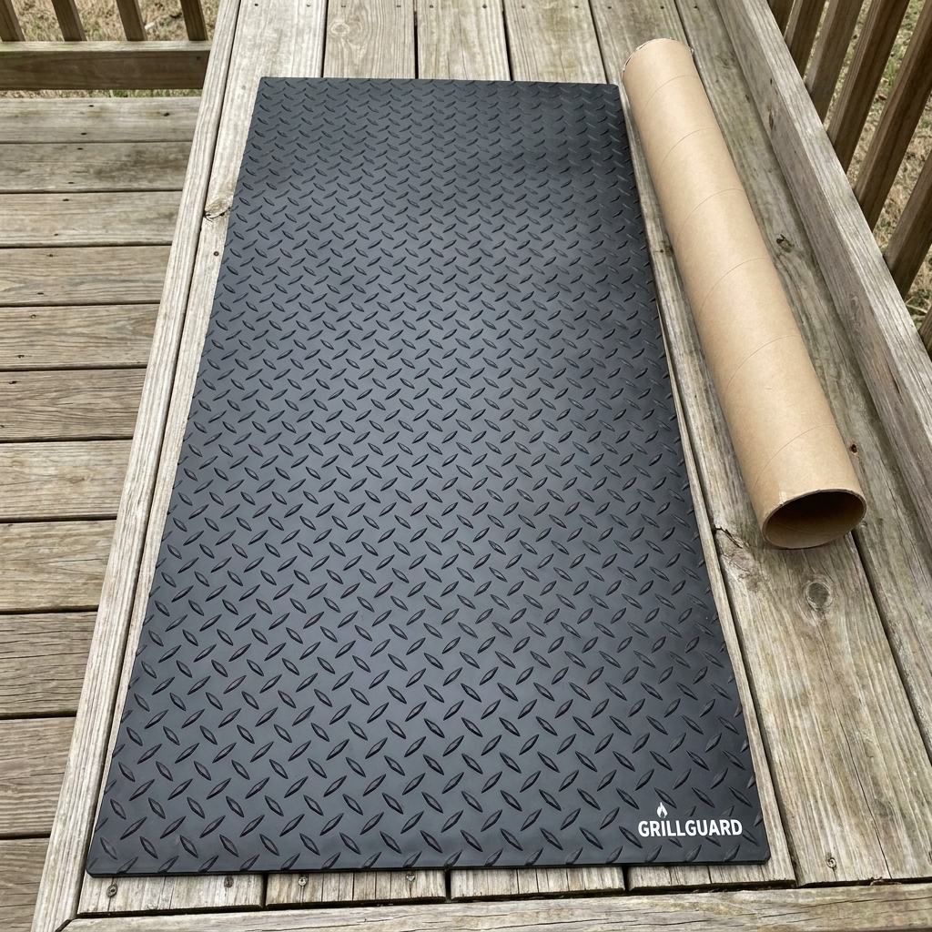 Coal mark's on the mat. Not on my deck.
