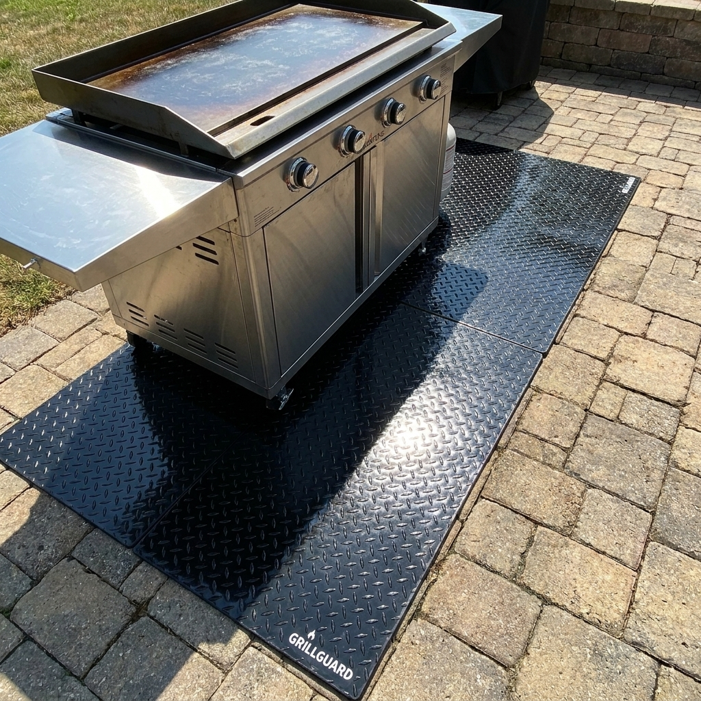 Diamond plate hides the marks.