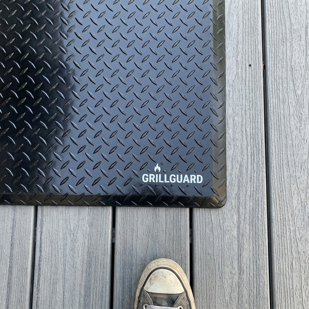 Grill's back on the deck.