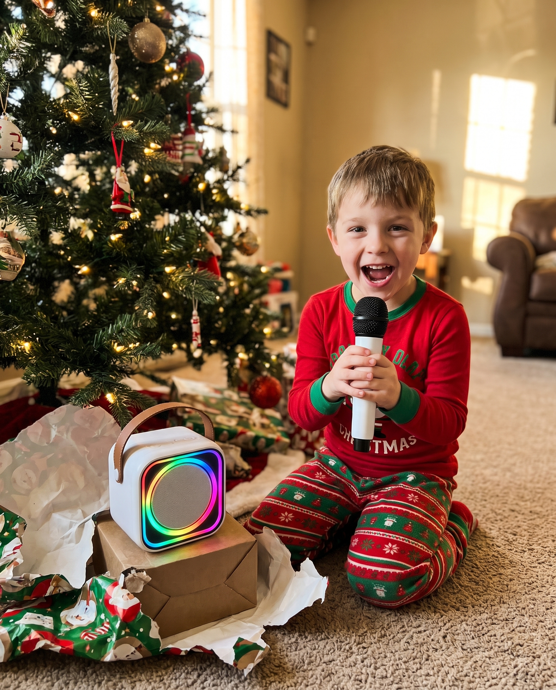 Christmas morning with GlowPop