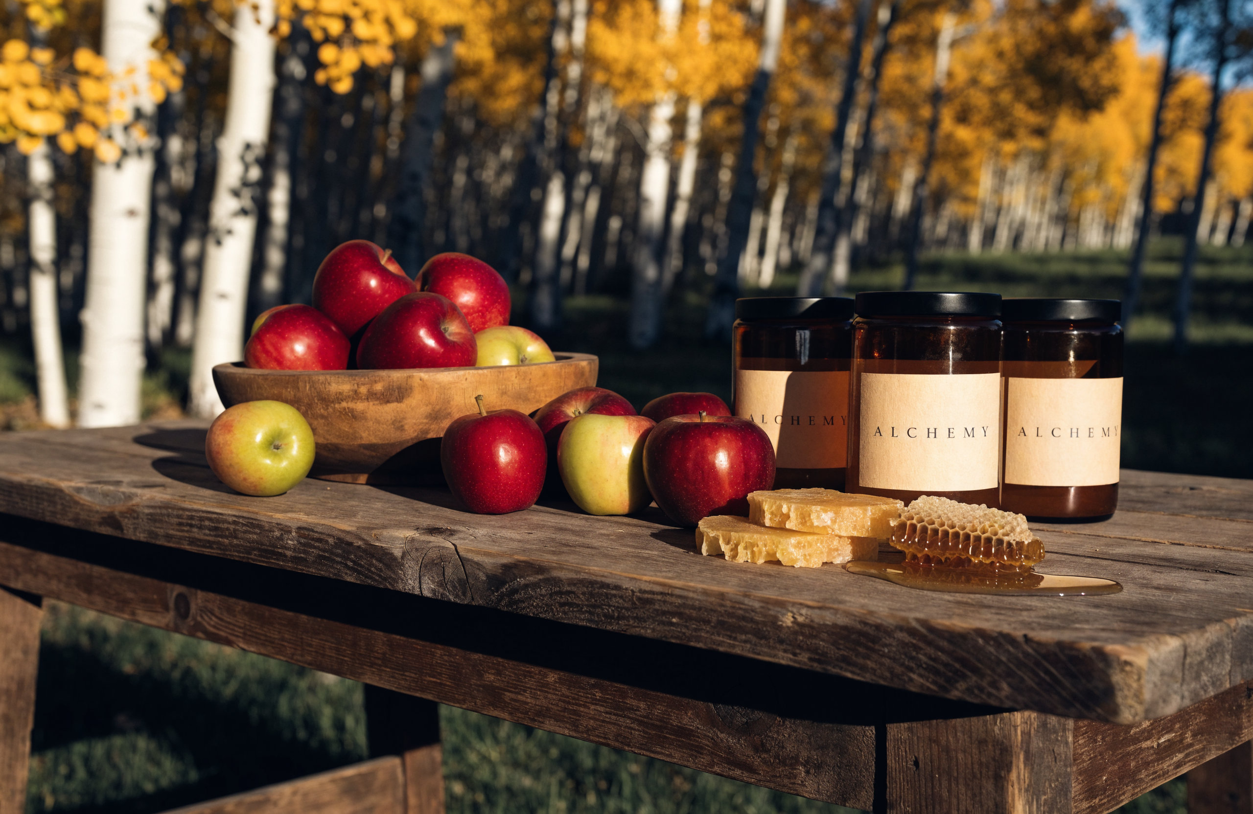 Apples gathered from the last orchard
