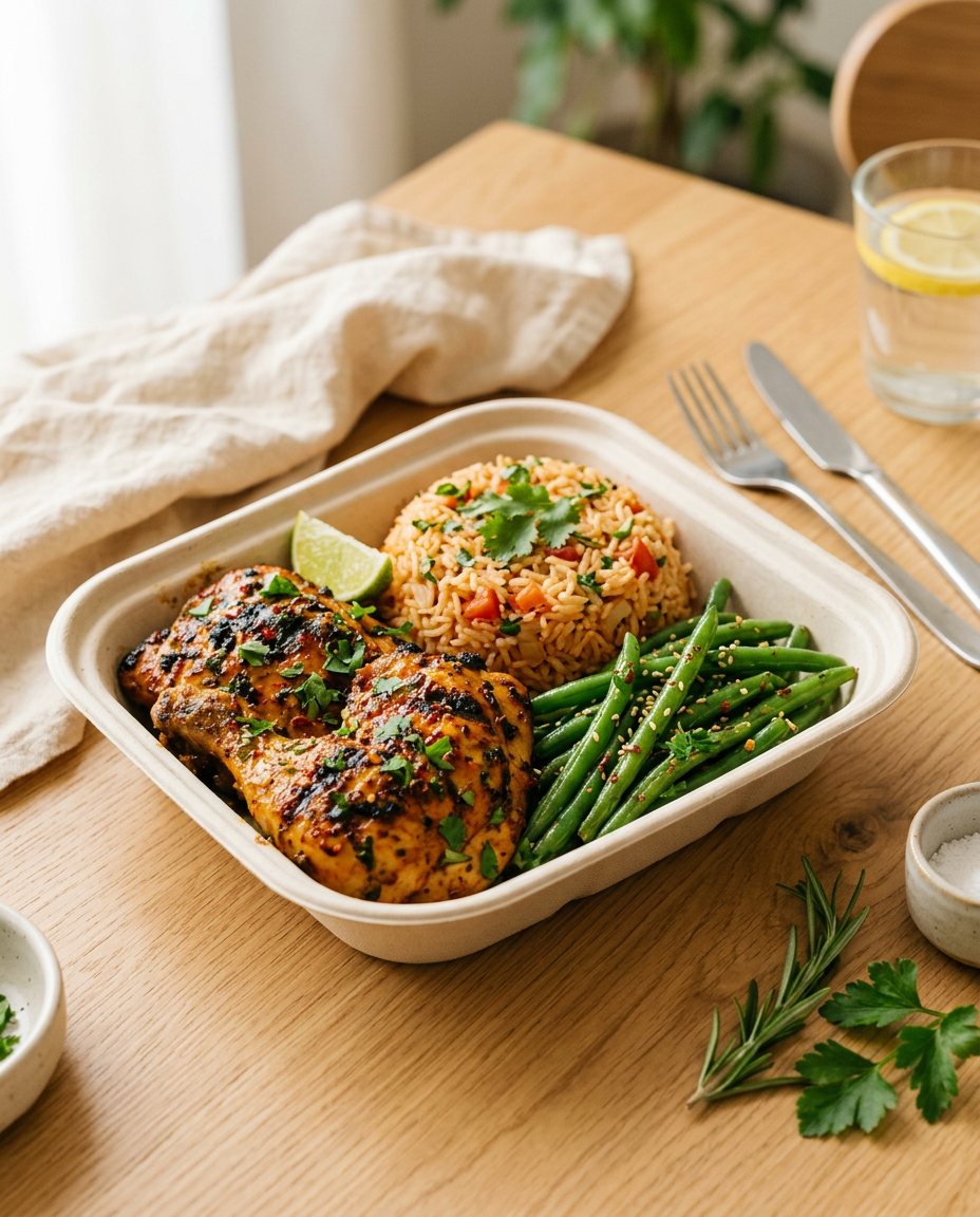 High protein meal, 350g portion