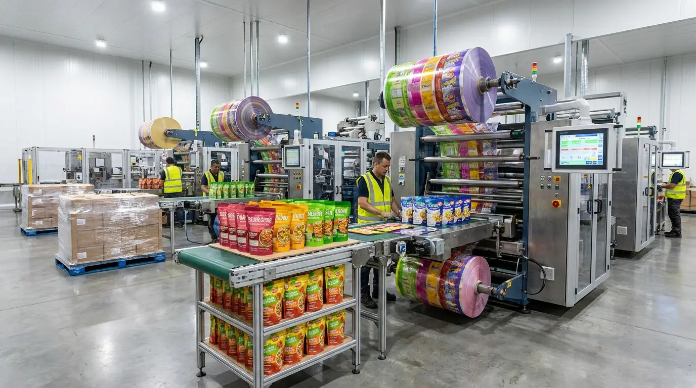 Flexible packaging stand-up pouches and laminates