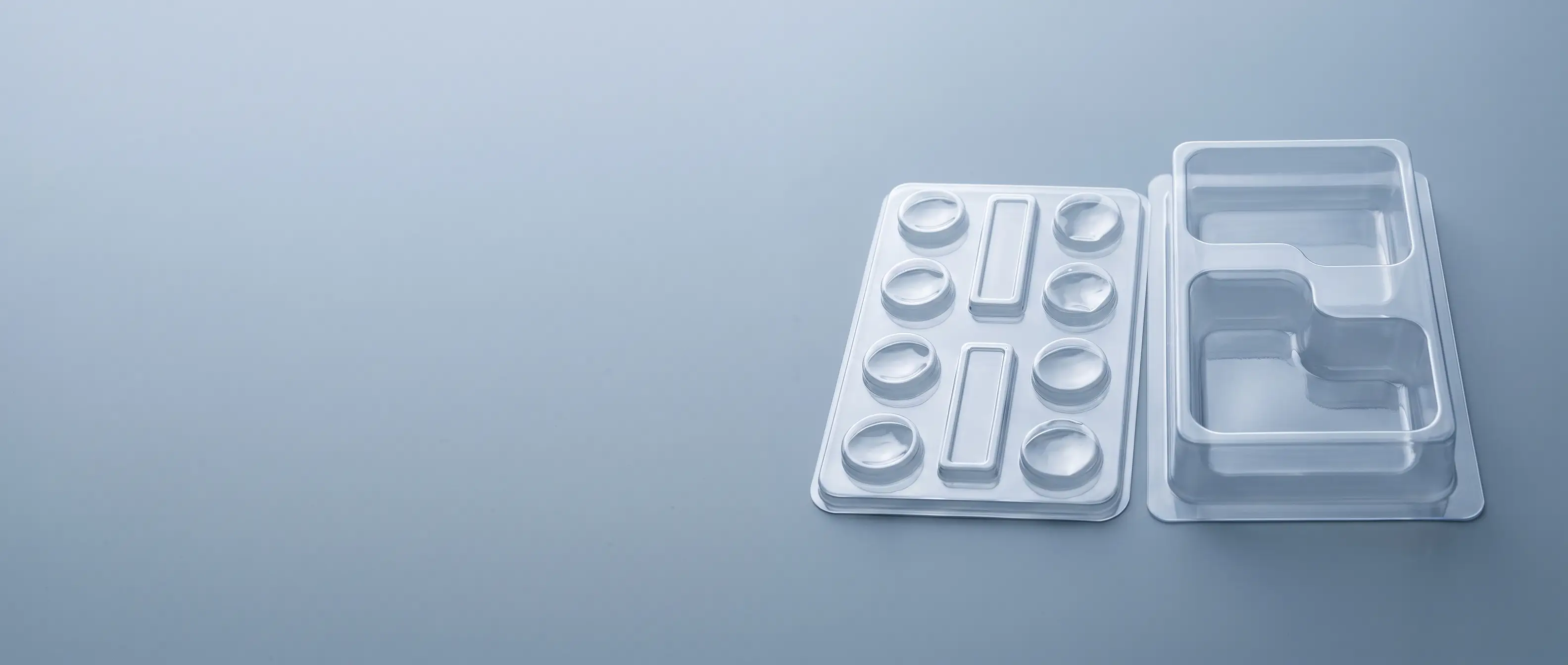 Clear formed rigid PVC pharmaceutical push-through blister strip — low-cost, easy-forming RPVC blister film