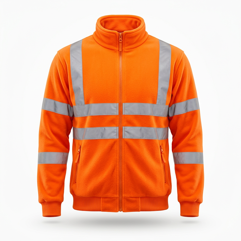 Hi-vis fleece zip jacket