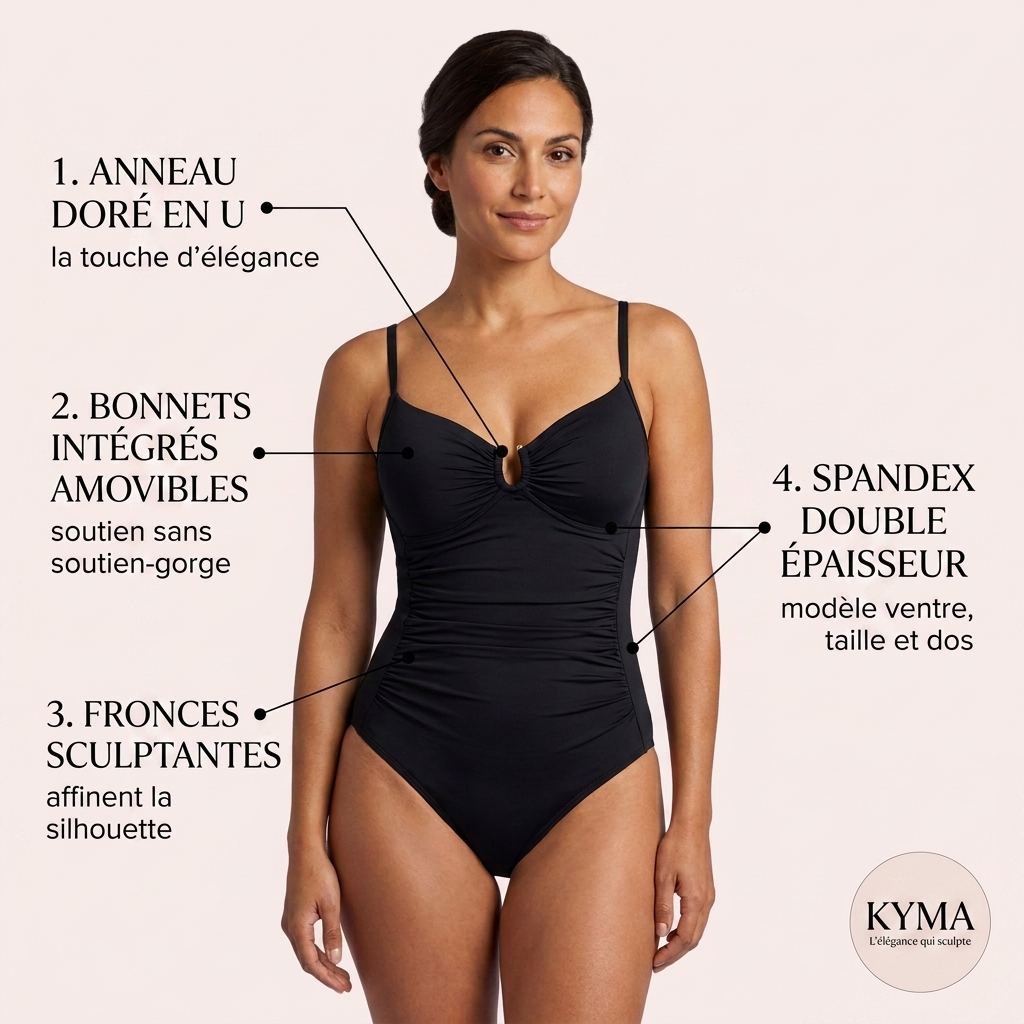 Fronces sculptantes et bonnets intégrés — infographie AquaSculpt
