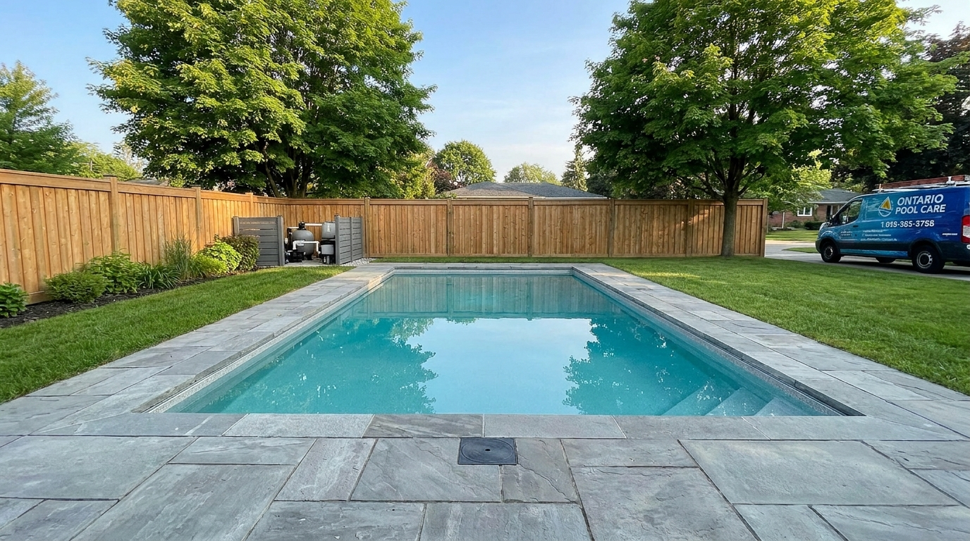 Freshly serviced pool — Woodstock ON